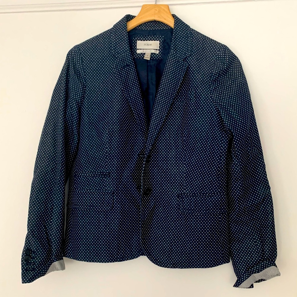 Jcrew polka dot blazer